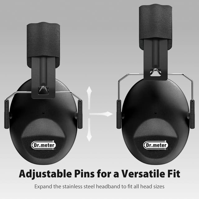 Detalle 2 de Dr.meter Gehörschutz für Kinder – Lärmschutz-Kopfhörer mit SNR 27 dB, faltbar für Konzert, Reisen & Alltag