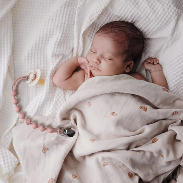 Thumbnail 2 de Kowlone Silicone Pacifier Clip 1-piece Quartz Pink