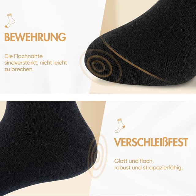 Detalle de NUOZA Socken Herren 12 Paar Sportsocken Baumwolle