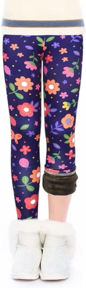 Detalle 2 de FedMois 2er Pack Mädchen Thermo-Strumpfhose/Leggings gefüttert für den Winter