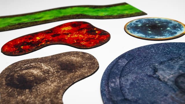 Detalle de Zones en caoutchouc 7,6 pouces pour Warhammer 40k