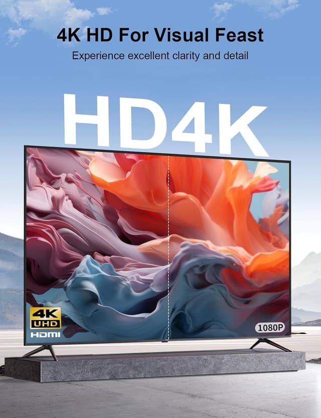 Detalle 2 de XAOSUN HDMI 2.0 cable 18Gbps, 3m