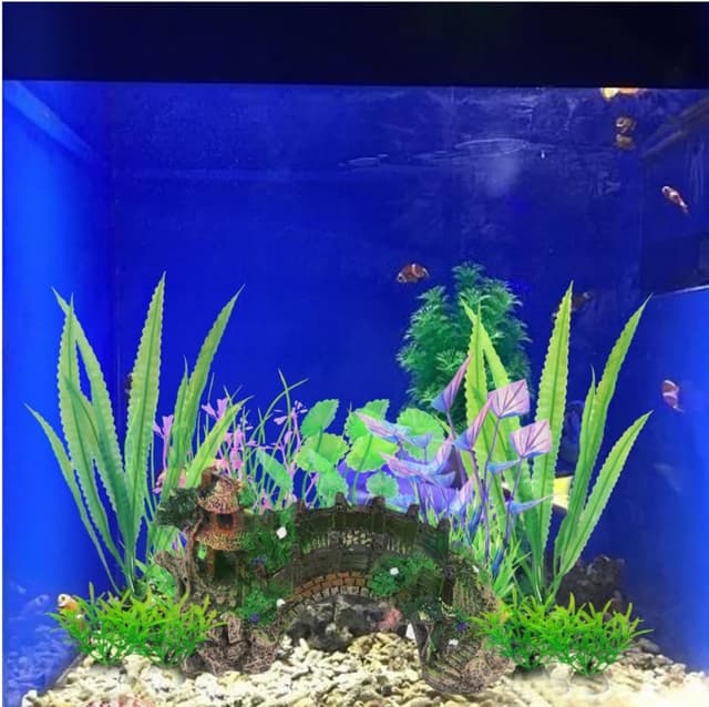 Thumbnail 2 de LiJuanWang Aquarium Deko Brücke 1 Stück 🎍