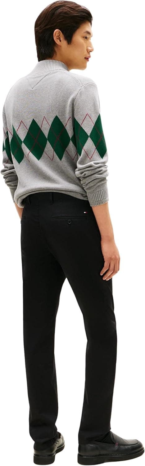 Detalle 2 de Tommy Hilfiger Men’s Core Denton Essential Twill Straight Fit Chinos (Black)
