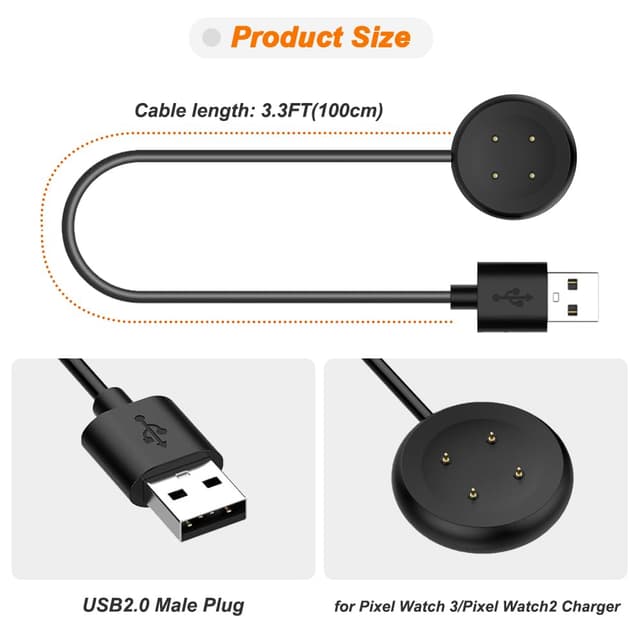 Detalle 2 de Xiatiaosann USB Magnetkabel Pixel Watch 2/3