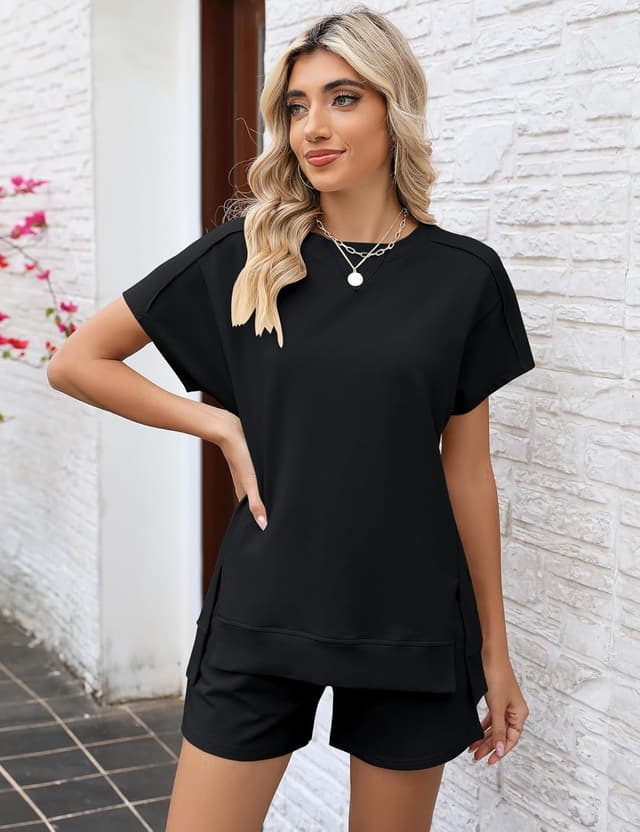 Detalle 2 de LOMON 2 Piece Lounge Shorts Set for Women