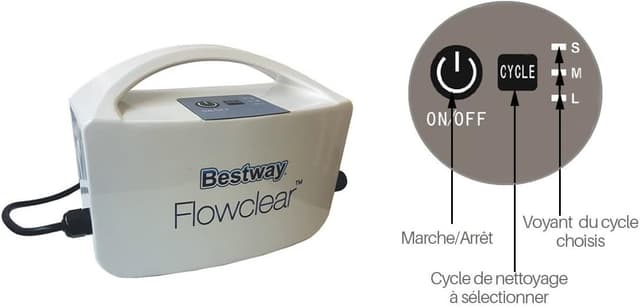 Detalle de Bestway 58478 Mia : robot électrique pour piscine à fond plat