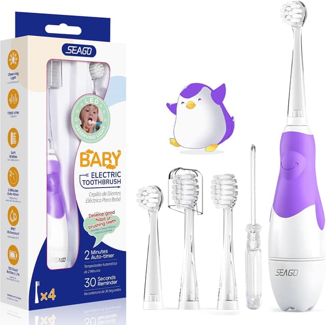 Thumbnail 6 de Seago SG977/SG-EK6 & kompatibel YUNCHI K3: 4 große Ersatzbürstenköpfe (SG977 SGEK6) – weich