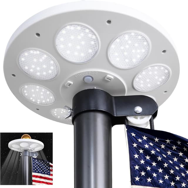 Detalle 2 de PHITRIC Flag Pole Light 136 LED 🌙