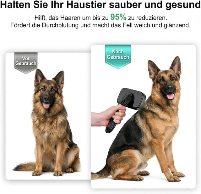 Detalle 2 de WOPQAEM Hundebürste für Fellpflege reduziert