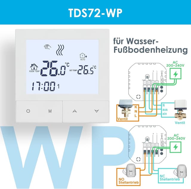 Thumbnail 1 de Beok TDS72-WP Thermostat 230 V für Fußbodenheizung