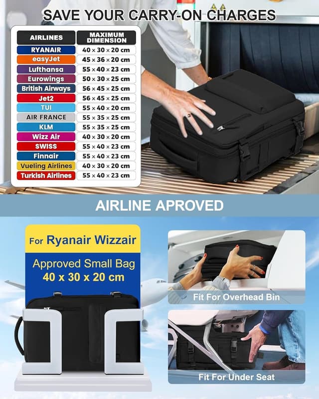 Thumbnail 3 de SZLX Vacuum Backpack 40x30x20 Travel Bag