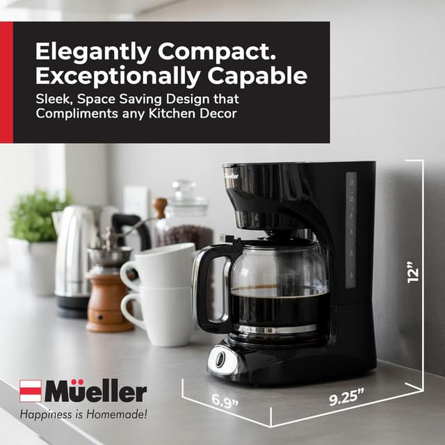 Thumbnail 6 de Mueller 12-Cup Coffee Maker with Borosilicate Carafe