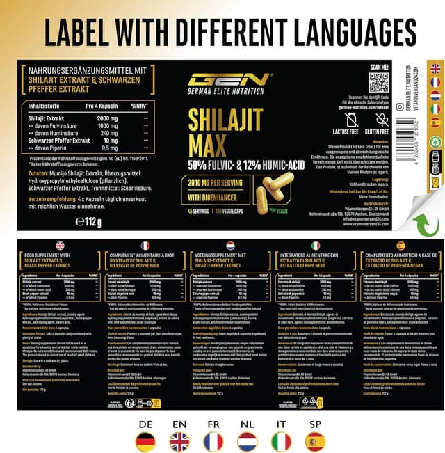 Thumbnail 6 de Mumijo Shilajit Max 2000 mg Tagesdosis