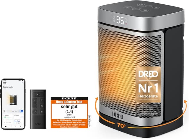 Thumbnail 6 de DREO Keramikheizung 318 1500 W