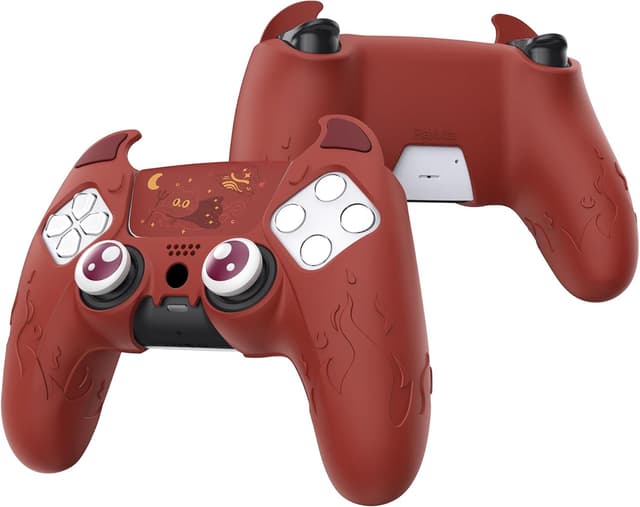 Detalle de playvital PS5 demon controller silicone case