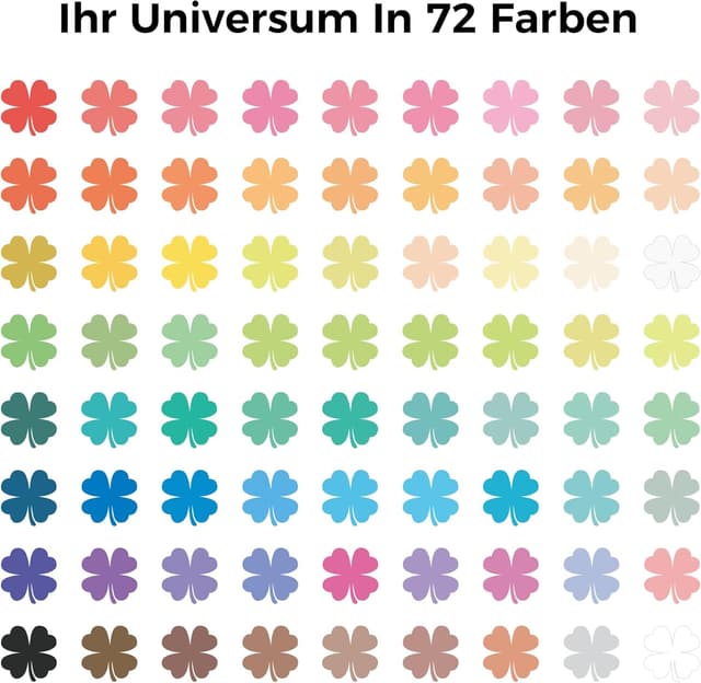 Detalle 2 de MarkMuse MarkMuse 72 Farben Acrylstifte-Set mit Doppelspitze – wasserfest, schnell trocknend für Glas, Holz, Stein & mehr