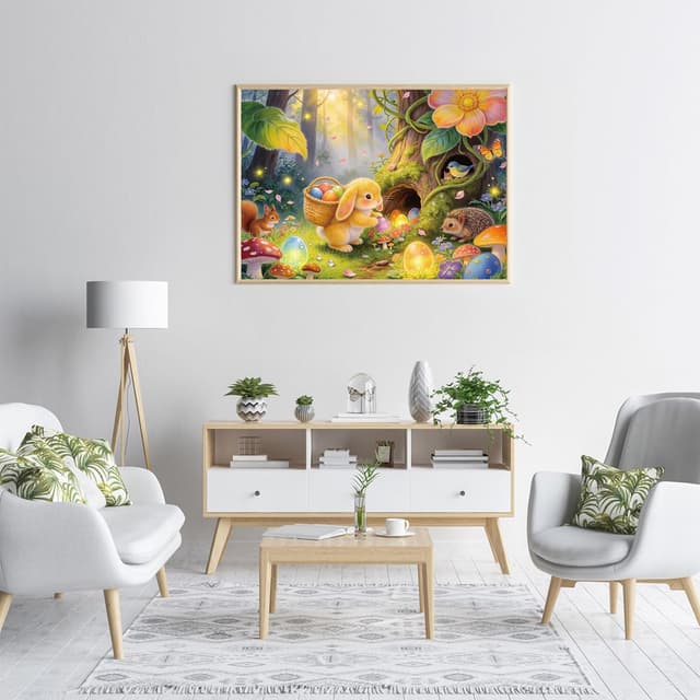 Detalle de Easter Bunny 1000-Piece Jigsaw Puzzle for Adults (Osterhase Adventure)