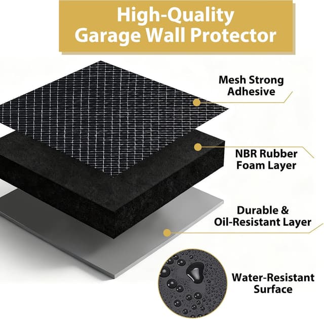 Detalle de Paracolpi garage in gommapiuma NBR 3 cm