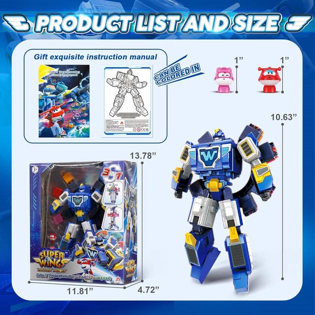 Thumbnail 5 de Super Wings 3 en 1 World Space Robot transformable