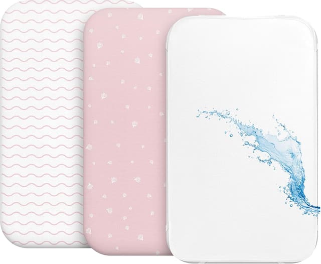 Detalle de Next To Me 3‑in‑1 lenzuola culla 50 x 83 cm set 2 + coprimaterasso impermeabile