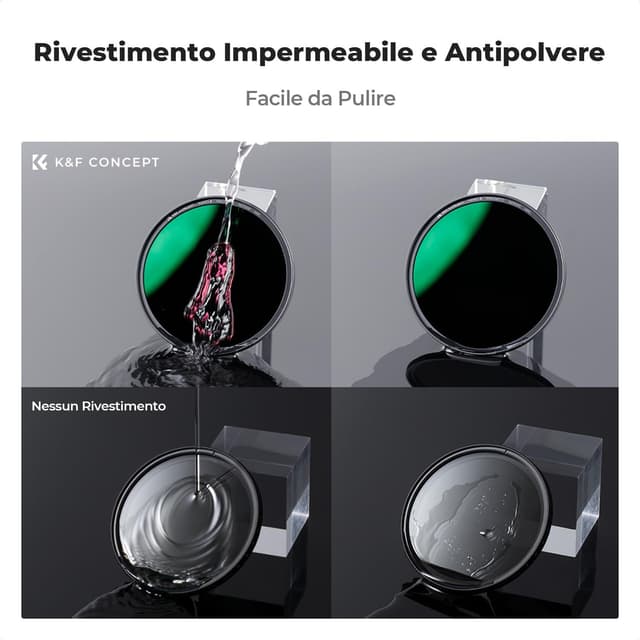 Thumbnail 5 de K&F CONCEPT Nano-X Filtro ND1000 77mm