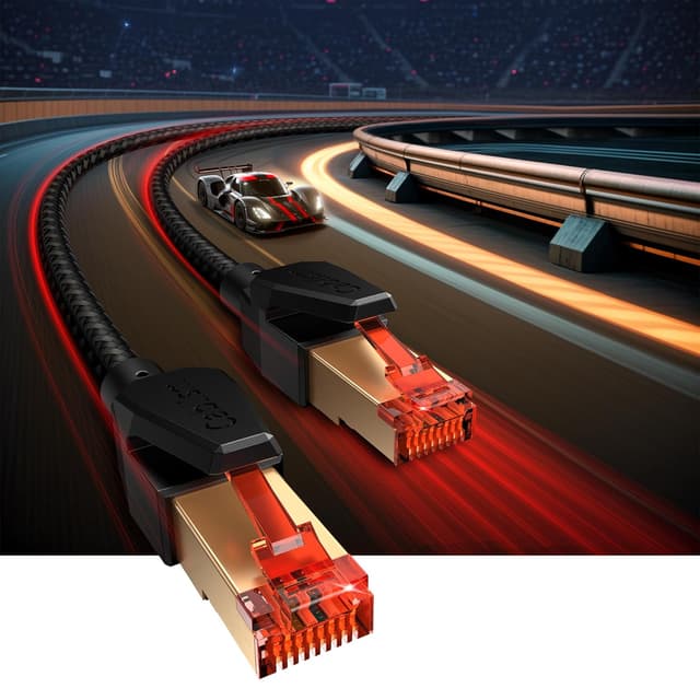 Thumbnail 2 de Cat 8 Long Ethernet Cable 20m — High‑Speed RJ45