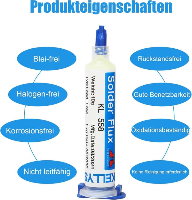 Detalle 2 de KELLYSHUN KL-558 Flussmittel 10 ml