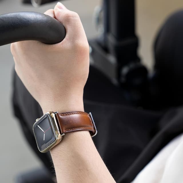 Detalle 2 de Gomvadr vintage oil-tanned leather Apple Watch bands (38/40/41/42/44/45/49mm compatible)