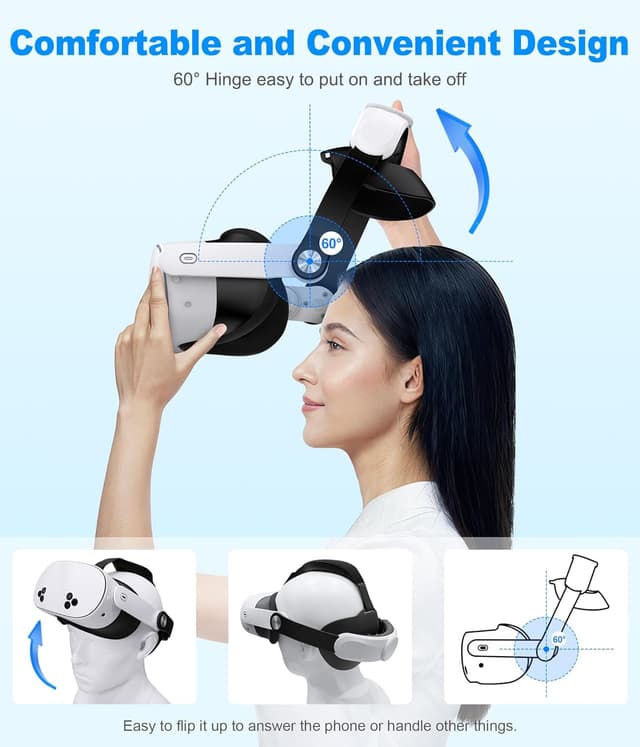 Thumbnail 3 de NinjajoyOX Head Strap for Quest 3S 5.9–9 in