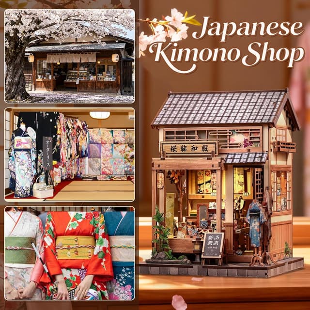 Thumbnail 2 de CUTEBEE Book Nook Kit Sakura O Kimono Shop