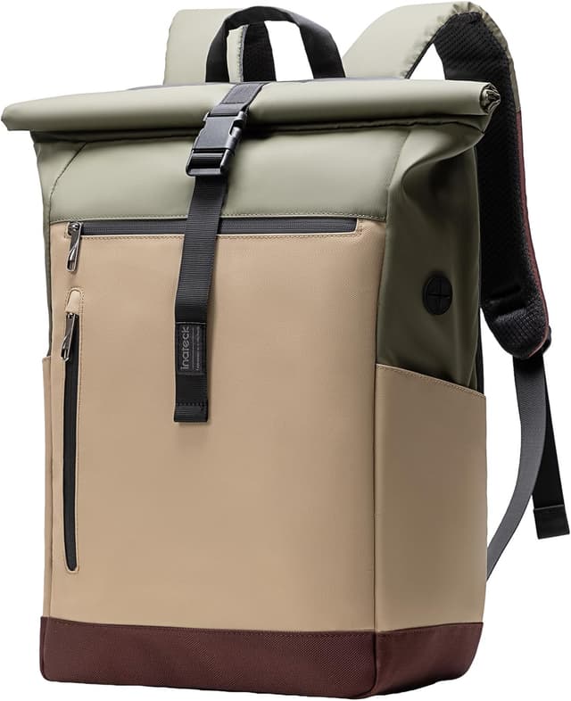 Detalle de Inateck RollTop Rucksack 25–30L für Uni & Alltag