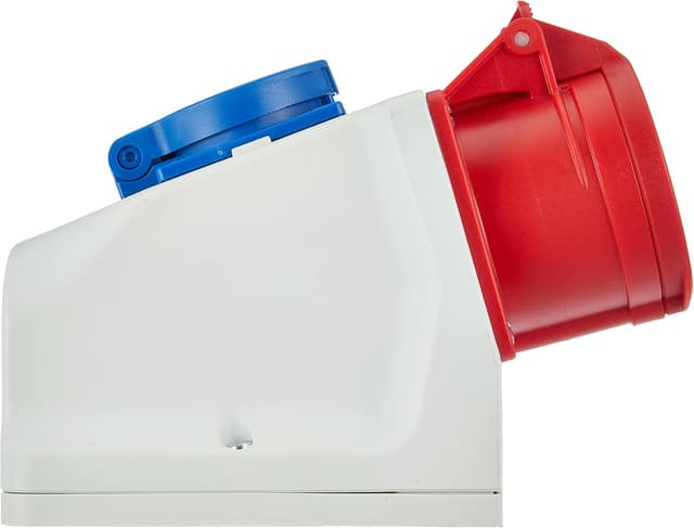 Detalle 2 de Kopp 100400005 CEE Kombiwandsteckdose (5-polig, 16A) für die Wandmontage