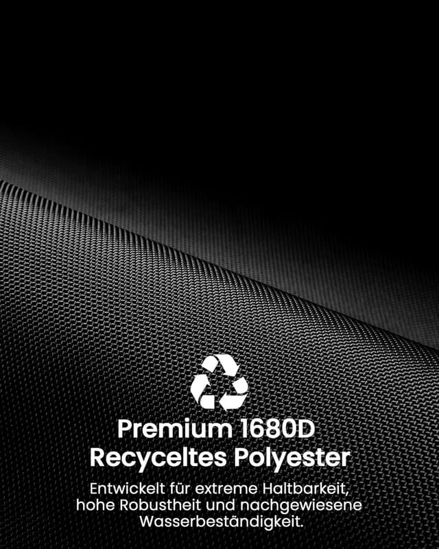 Detalle de tomtoc Kabeltasche/Zubehörtasche für Elektronik – Tech Pouch für Kabel, Adapter, Festplatte & Karten, schwarz