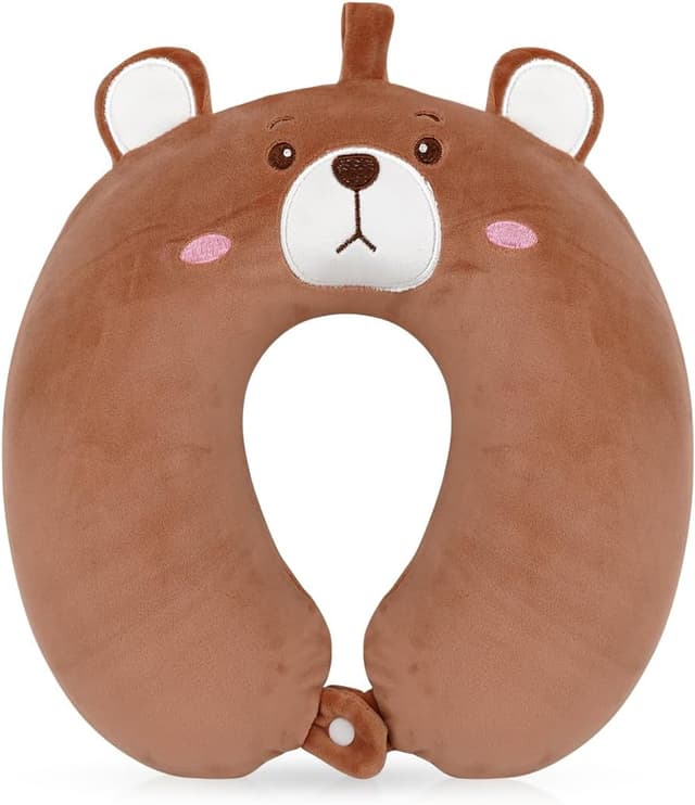 Detalle de Wishstar Reisekissen Bär Kind Nackenkissen