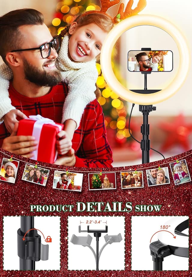 Detalle 2 de LIPETY Aro de Luz 10.2" Ring Light 📸