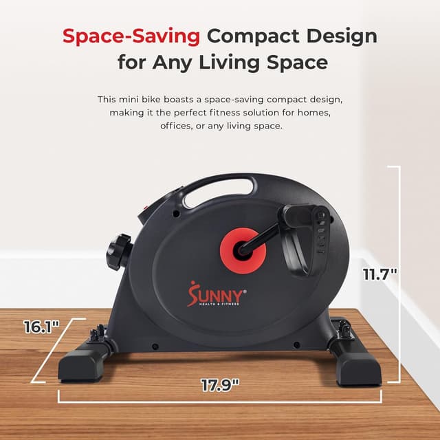 Thumbnail 2 de Sunny Health & Fitness Smart Under-Desk Bike ⚙