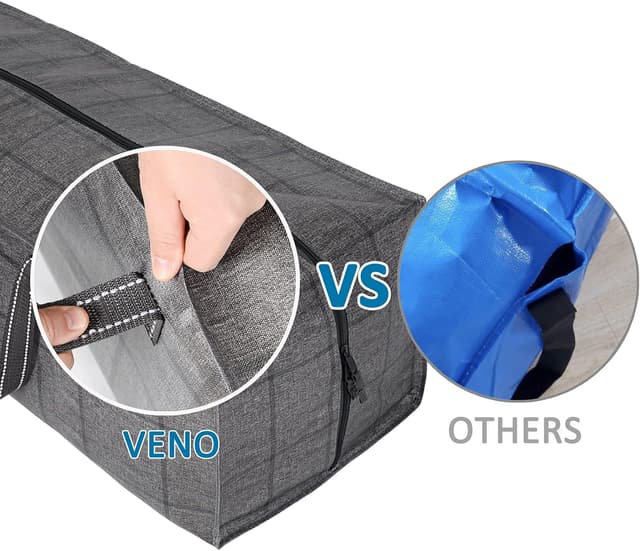 Thumbnail 6 de VENO 2 Pack Heavy-Duty Moving Bags (Extra Large) with Backpack Straps, Windowpane