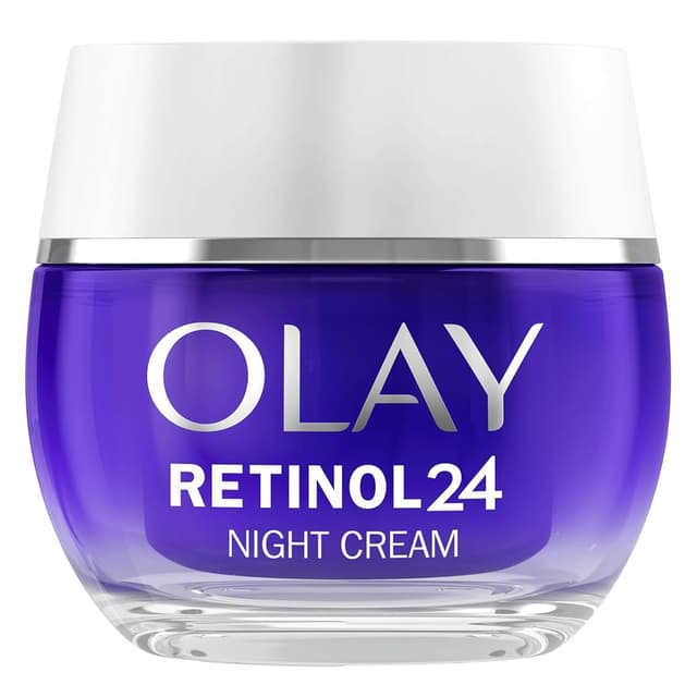 Detalle de Olay Retinol 24 Nachtcreme (50 ml) – regenerierende Feuchtigkeitscreme fürs Gesicht mit Vitamin E