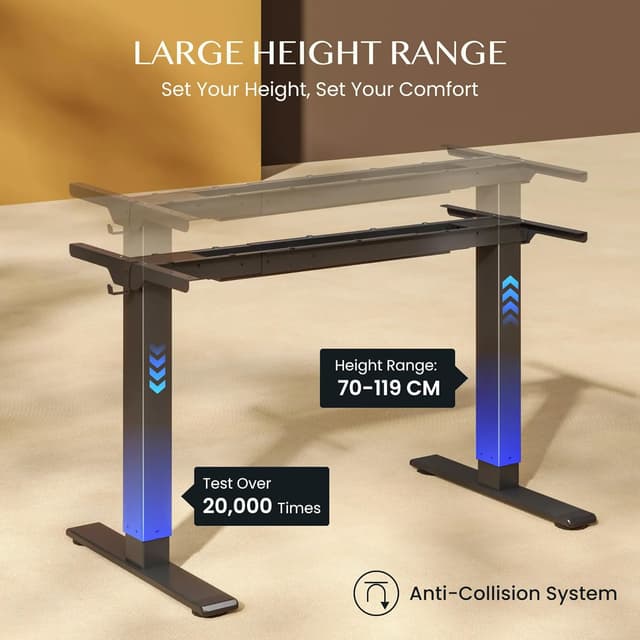 Thumbnail 4 de FLEXISPOT Höhenverstellbarer Schreibtisch 70–119 cm