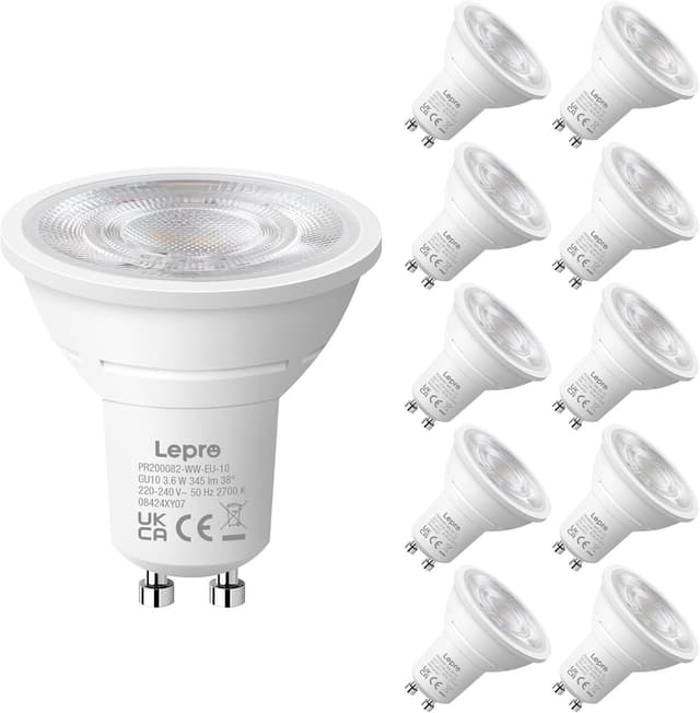 Imagen de Lepro GU10 3.6W warm white LED bulbs pack of 10 en OfertitasTOP