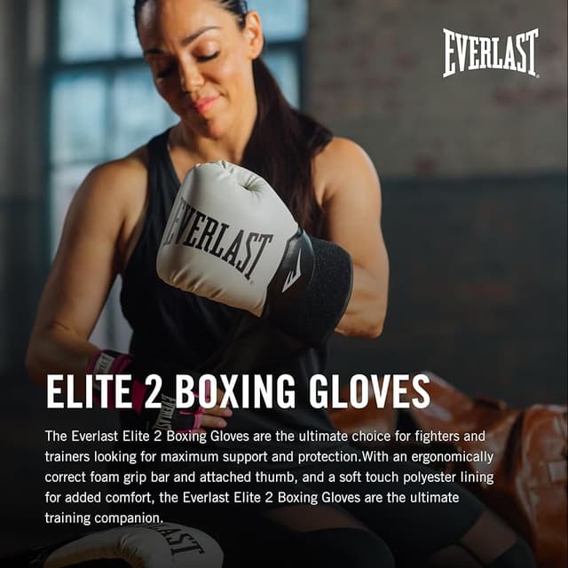 Detalle 2 de Everlast Elite 2 10oz Guantes de boxeo 🥊