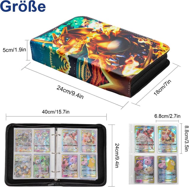 Detalle 2 de Herritozl Sammelalbum für Pokemon Karten