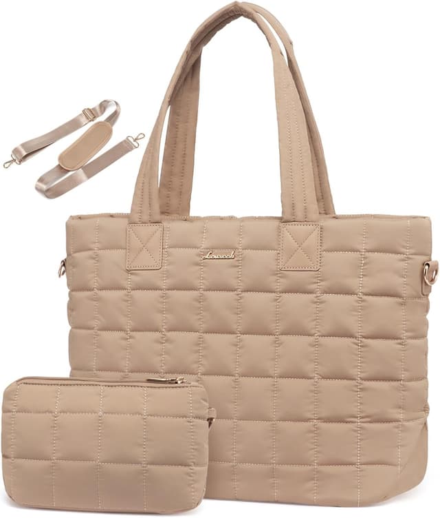 Detalle de LOVEVOOK Laptoptasche 15,6 Zoll Khaki
