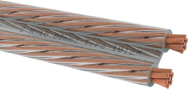 Detalle de Oehlbach Speaker Wire SP-100 Stereo-Lautsprecherkabel (OFC), 2x10 mm², 10 m auf Mini-Spule