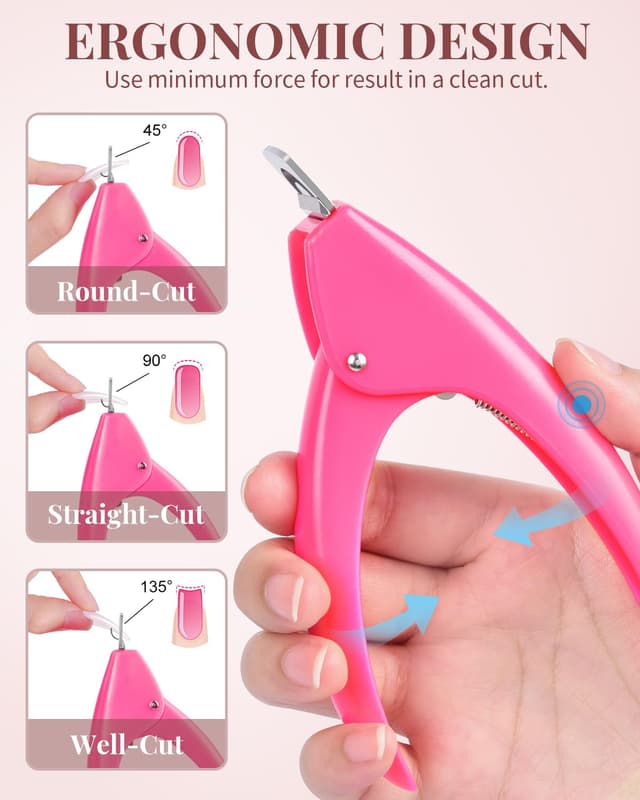 Thumbnail 5 de MORGLES Clear Acrylic Nail Tips 500 pcs đź’…