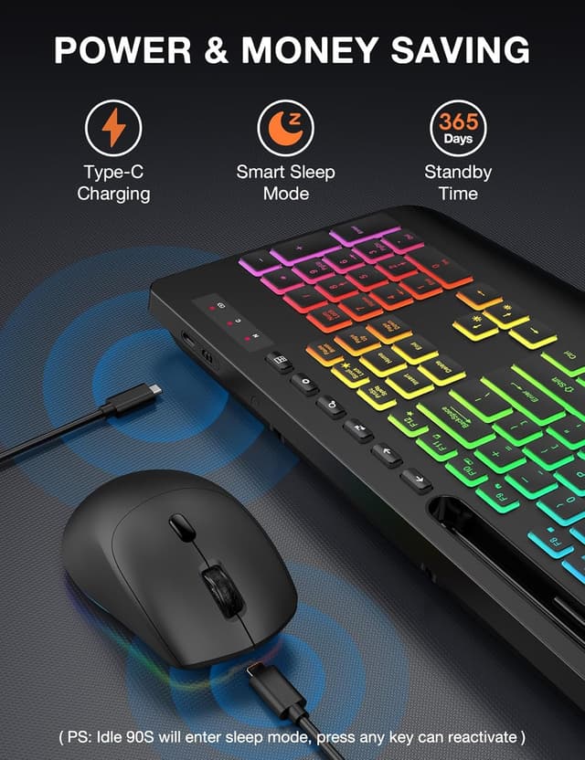 Thumbnail 4 de Wireless Keyboard and Mouse Combo 2.4G 🖱