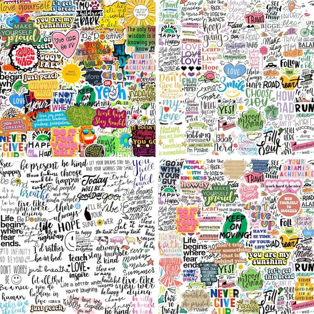 Detalle de 300PCS Motivational Words Stickers for Adults ๐ท