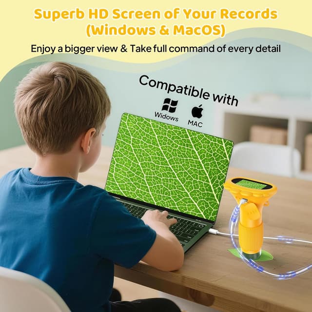 Thumbnail 5 de Ashfly Kids Microscope 1000X Portable Miniscope