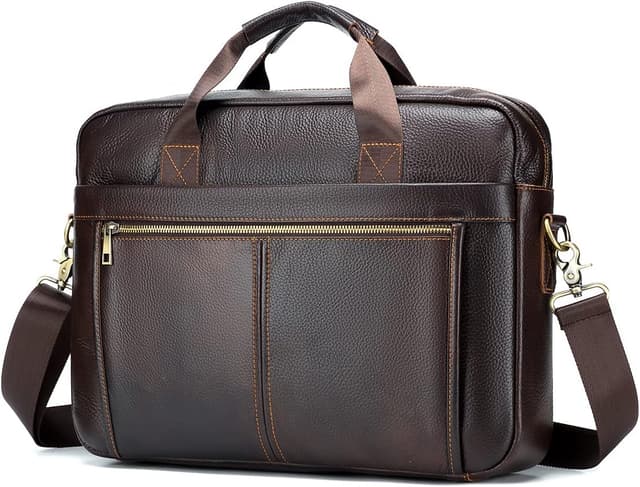 Detalle de SPAHER B015 mallette 15,6 pouces en cuir